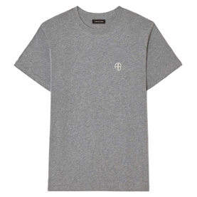 Anine Bing Wagner Soft Stencil T-shit, Dark Grey Melange